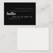 Carte De Visite Texte mixte (Devant / Derrière)