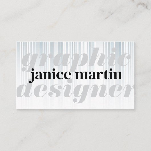 Carte De Visite Texte moderne | élégant (Devant)