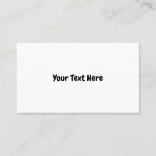 Carte De Visite Texte personnalisé