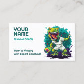 Carte De Visite Texte personnalisé avec T-Rex   Dino Drive Pickleb (Devant)