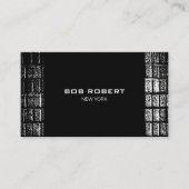 Carte De Visite TEXTE PERSONNALISÉ - Briques grises (Devant)