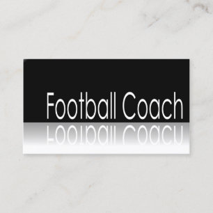Carte De Visite Texte réfléchi - entraîneur de football améric