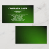 Carte De Visite Texte simple 06 - Spotlit - Vert (Or) (Devant / Derrière)