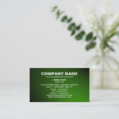 Carte De Visite Texte simple 06 - Spotlit - Vert (Or) (Debout devant)