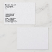 Carte De Visite Texte simple - Blanc (Carte Or) (Devant / Derrière)