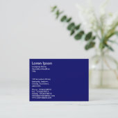 Carte De Visite Texte simple - Dp Navy (Debout devant)
