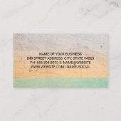 Carte De Visite Texte stratifié (Dos)