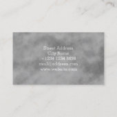 Carte De Visite Texte transparent de brouillard de nuage (Dos)