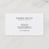 Carte De Visite Texte vertical Style moderne Grunge (Dos)