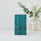 Carte De Visite Texte vertical Style moderne Grunge (Debout devant)