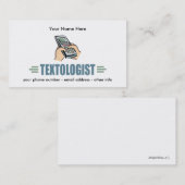 Carte De Visite Textes amusants (Devant / Derrière)