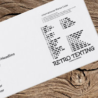 Textes rétro (Code international du morse)
