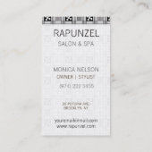 Carte De Visite Textile d'Afrique occidentale d'Adinkra (Dos)