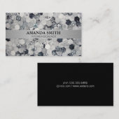 Carte De Visite Textile de ruche | Abstrait moderne (Devant / Derrière)