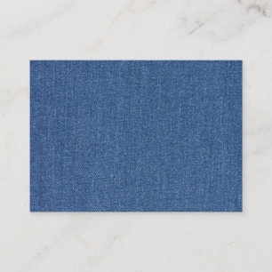 Carte De Visite Textile fabric bleu fashion jean denim