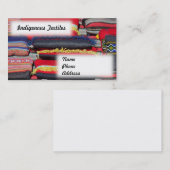 Carte De Visite Textiles autochtones et autochtones (Devant / Derrière)