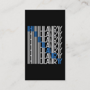 Carte De Visite textuel d'hillary clinton
