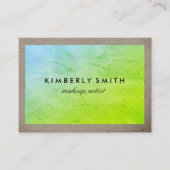 Carte De Visite Texture à deux tons chic (Devant)