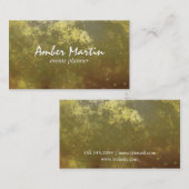 Carte De Visite Texture à étincelles d'or (Devant / Derrière)