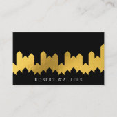 Carte De Visite Texture à huile d'or | Formes Lux (Devant)