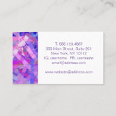 Carte De Visite Texture Abstraite Brush Strokes. (Dos)