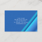 Carte De Visite Texture abstraite de bleu de gradient (Dos)