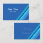 Carte De Visite Texture abstraite de bleu de gradient (Devant / Derrière)