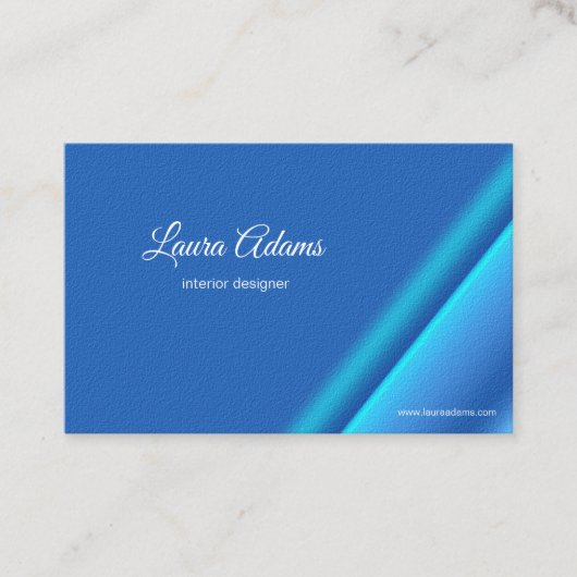 Carte De Visite Texture abstraite de bleu de gradient (Devant)