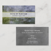 Carte De Visite Texture Abstraite du mur de pierre recouvert de mo (Devant / Derrière)