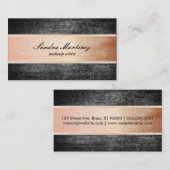 Carte De Visite Texture / Acier rose (Devant / Derrière)