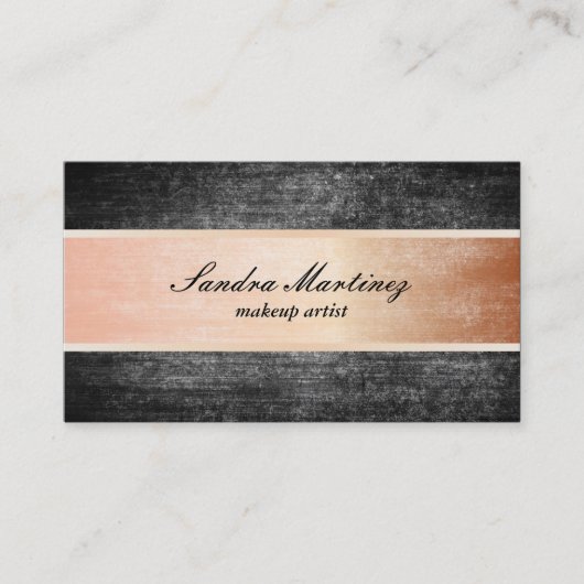 Carte De Visite Texture / Acier rose (Devant)