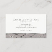 Carte De Visite Texture argentée élégante (Dos)