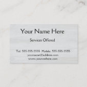 Carte De Visite Texture Arrière - plan de bois flotté (Dos)