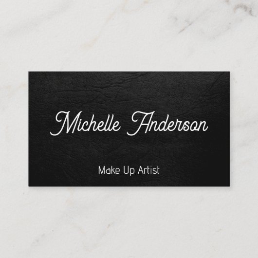 Carte De Visite Texture Arrière - plan en cuir (Devant)