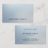 Carte De Visite Texture attrayante Look Glam Moderne Plain Luxe (Devant / Derrière)