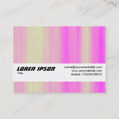 Carte De Visite Texture Band - Alien Sky (Dos)