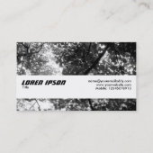 Carte De Visite Texture Band - Dans les arbres (Dos)
