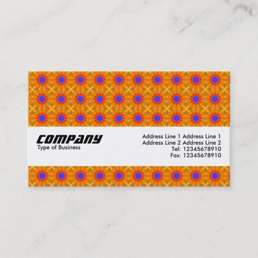 Carte De Visite Texture Band - Orange Écœurant (Devant)