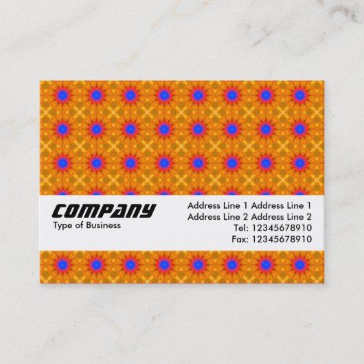 Carte De Visite Texture Band - Orange Écœurant (Devant)