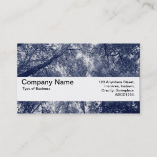 Carte De Visite Texture Band V2 - Bleu Automne