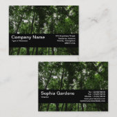 Carte De Visite Texture Band V2 - Canopée de la forêt 02 (Devant / Derrière)