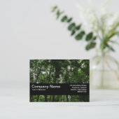 Carte De Visite Texture Band V2 - Canopée de la forêt 02 (Debout devant)
