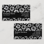 Carte De Visite Texture Band V2 - Fleurs (Devant / Derrière)