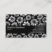 Carte De Visite Texture Band V2 - Fleurs (Dos)