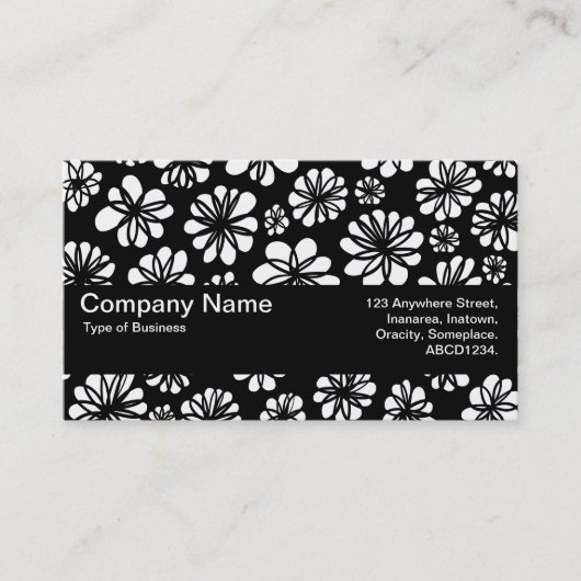 Carte De Visite Texture Band V2 - Fleurs (Devant)