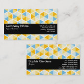 Carte De Visite Texture Band V2 - Motif hexagonal 03 (Devant / Derrière)
