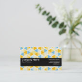 Carte De Visite Texture Band V2 - Motif hexagonal 03 (Debout devant)