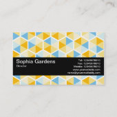 Carte De Visite Texture Band V2 - Motif hexagonal 03 (Dos)