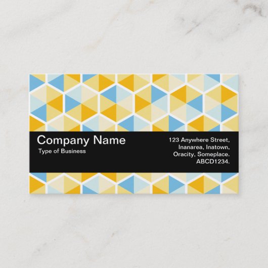 Carte De Visite Texture Band V2 - Motif hexagonal 03 (Devant)