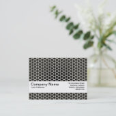 Carte De Visite Texture Band V2 - Nid d'abeille Chaud (Debout devant)